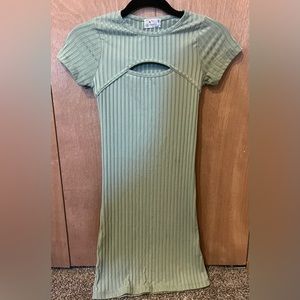 Short Sleeve Cutout Mini Dress